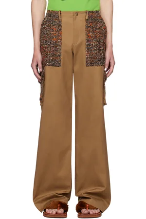 Anna Sui SSENSE Exclusive Brown Painter Cargo Pants