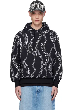 VERSACE Black Chain Couture Hoodie