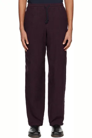 ABAGA VELLI Burgundy Track Trousers