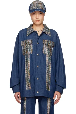 Anna Sui SSENSE Exclusive Navy Denim Jacket