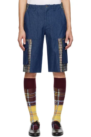 Anna Sui SSENSE Exclusive Navy Denim Shorts