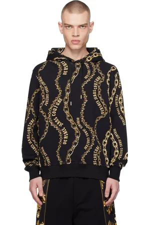 VERSACE Black Chain Couture Hoodie