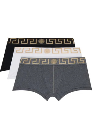 VERSACE Three-Pack Multicolor Greca Border Boxer Briefs