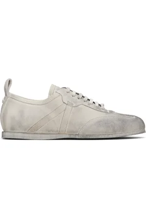 ANN DEMEULEMEESTER White & Gray Siru Boxing Sneakers