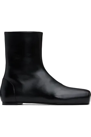 ALAINPAUL Black Pina Flat Boots