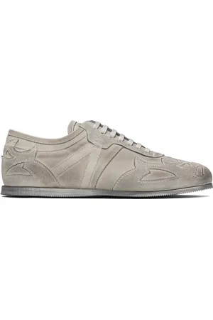 ANN DEMEULEMEESTER Gray Milton Low-Top Boxing Sneakers
