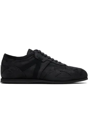 ANN DEMEULEMEESTER Black Milton Low-Top Boxing Sneakers