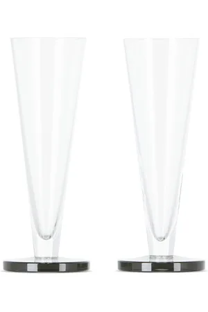Tom Dixon Black Puck Flute Glasses Set