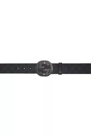 Gucci - Men's Belt with Double G Buckle - Black - Leather