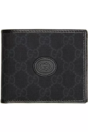 Gucci Black/Grey GG Supreme Canvas Tiger Print Bifold Wallet Gucci