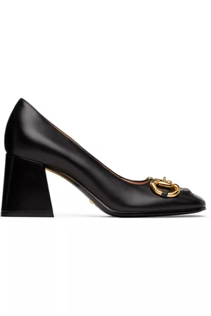 New Gucci Women's Black Patent Leather Ankle Strap Heel Pumps 601573 1000 |  eBay