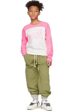 SSENSE Exclusive Kids Pink & White Martine Football Top by Martine Rose