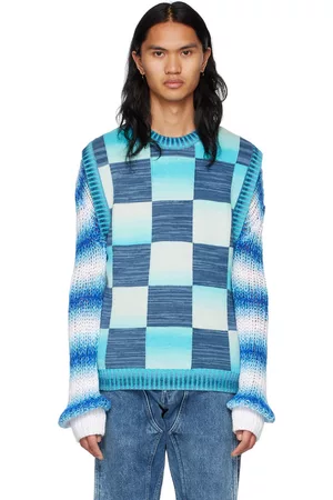 AGR Men Vests - Blue Cotton Vest