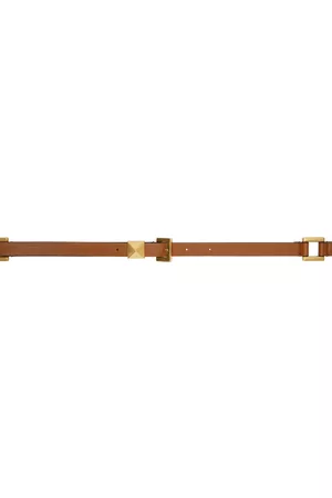 Roman Stud Leather Skinny Belt