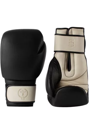 Modest Vintage Player & Off- Pro Leather Boxing Gloves, 14 oz