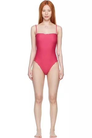 Sherris Women Swimsuits - Pink Nylon One-Piece Swimsuit
