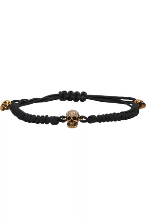 Skull Bracelet With Black Pearls - ALEXANDER MCQUEEN - Russocapri