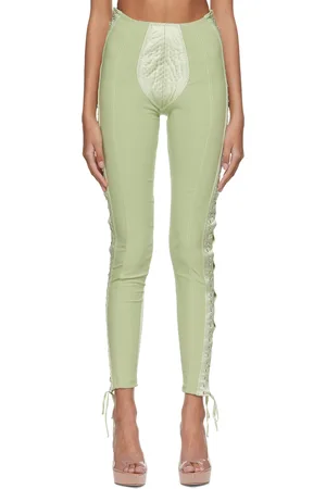 X Knwls Printed Washed Mariniere Flare Leggings