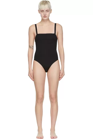 ASCENO Women Swimsuits - Black Palma One-Piece Swimsuit
