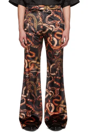 Igor 680 Trouser in Exotic Print - Artichoke - FREE DELIVERY IN THE UK
