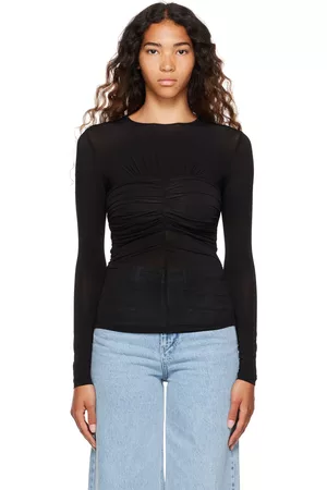 Isabel Marant Women Long Sleeve - Black Jalila Long Sleeve T-Shirt