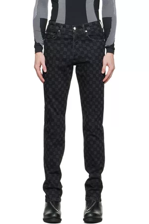 MISBHV Denim Monogram Carpenter Trousers in Black for Men