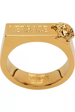 Gold Ring with signature application Versace - Vitkac Italy