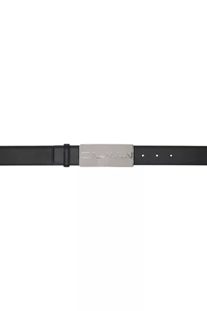 Balmain Men Belts - Black Leather Belt