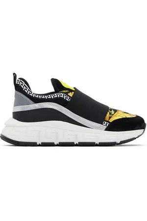 Versace 'chain Reaction' Sneakers With Logo in Yellow