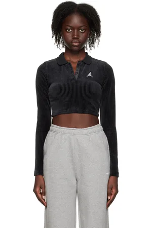 T-Shirt Crop-Top Blanc Femme Nike Slim Fierce