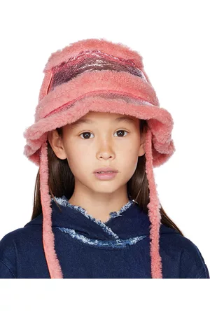 M’A Kids Kids Pink Leather Bucket Hat
