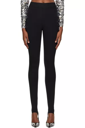 Dolce & Gabbana Women Leggings - Black Slim-Fit Leggings