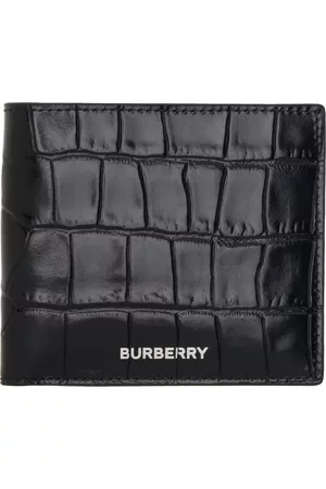 Burberry Pebbled Leather Wallet Black