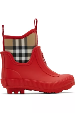 Kids burberry rain boots sale online