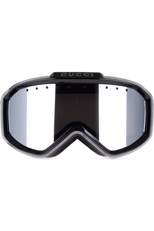 Gucci Ssima Mirrored Mask Injection Ski Goggles In Ivory