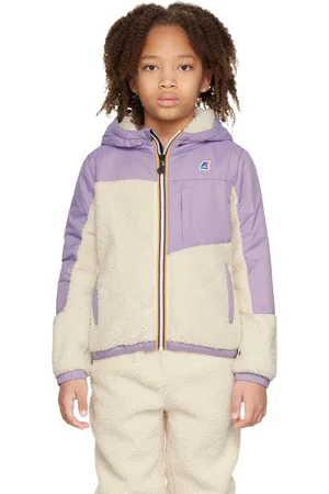 K Way Kids Eiffel shearling-lining Hooded Jacket - Farfetch