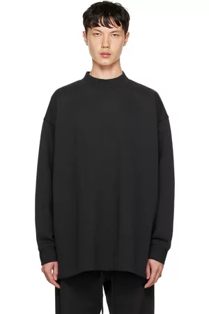 Essentials Black Relaxed Sweatshirt