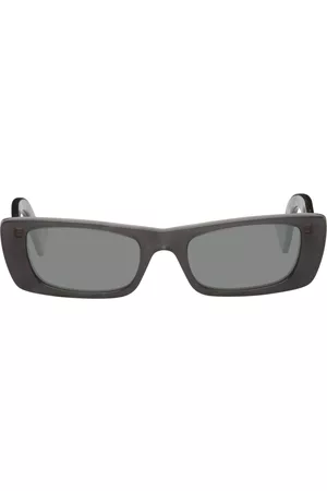 Gucci Gray Rectangular Sunglasses