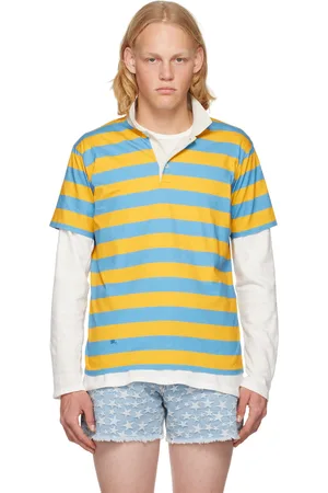 ERL Yellow & Blue Striped Polo