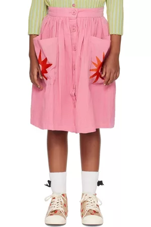 nadadelazos Girls Skirts - Kids Pink Orchid Skirt