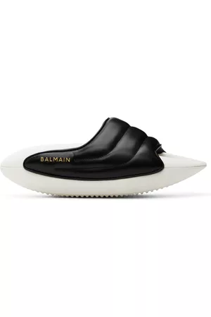 Balmain Black & White B-IT Sandals