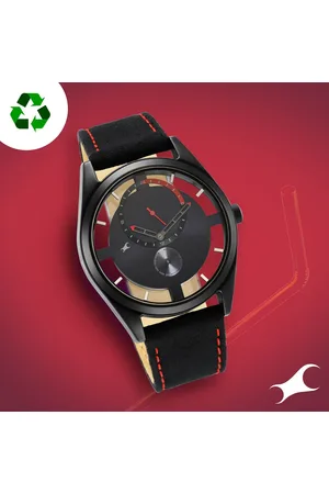 Fastrack Revibe Quartz Multifunction Black Dial Fabric Strap Watch for Guys