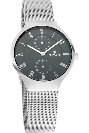 Titan Workwear Black Dial Quartz Multifunction Metal Strap watch for Women