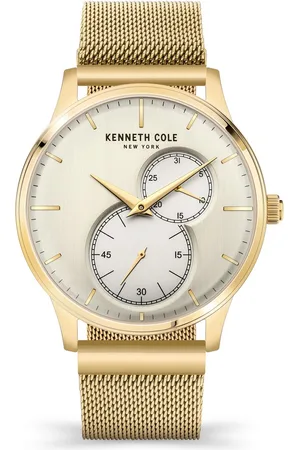Kenneth Cole Quartz Analog Champagne Dial Stainless Steel Strap Watch for Men