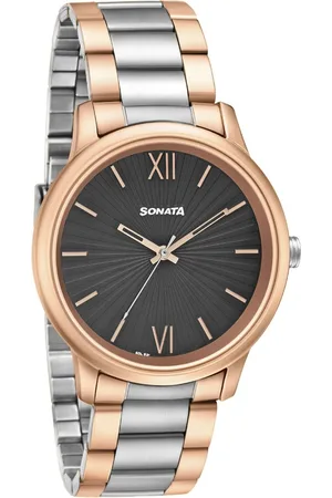 Sonata Quartz Analog Stainless Steel Strap Watch for Men