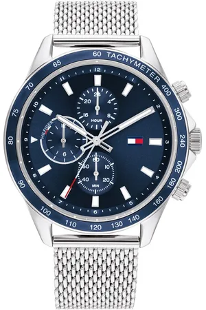 Tommy Hilfiger Quartz Multifunction Blue Dial Stainless Steel Strap Watch for Men