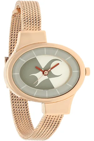 Fastrack Hitlist Quartz Analog Silver Dial Stainless Steel Strap Watch for Girls