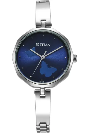 Titan Karishma Quartz Analog Blue Dial Stainless Steel Strap Watch for Women
