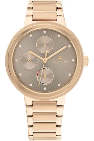 Tommy Hilfiger Quartz Analog Brown Dial Stainless Steel Strap Watch for Women