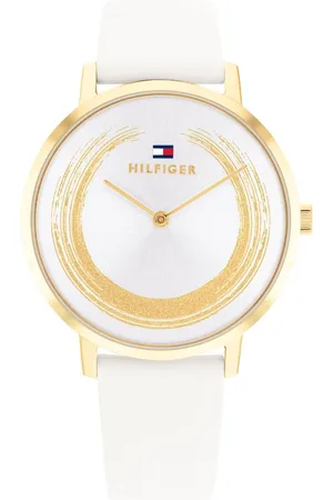 Tommy Hilfiger Quartz Multifunction Silver Dial Leather Strap Watch for Women